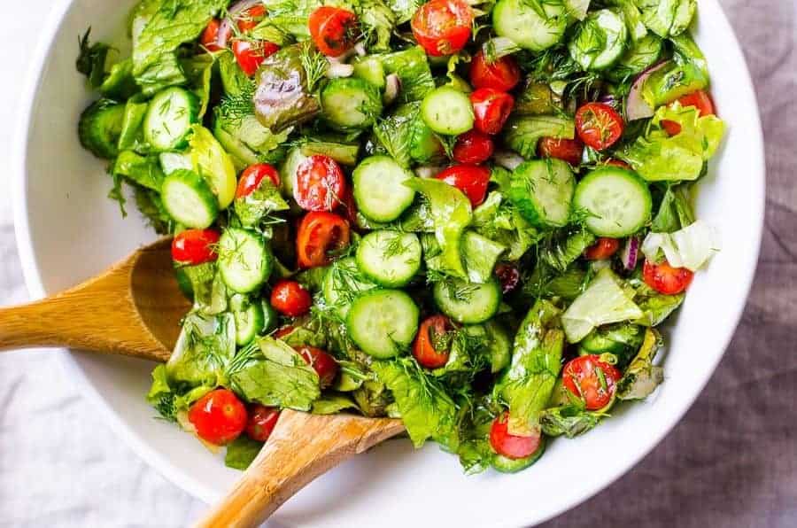 cách làm salad rau củ tại nhà